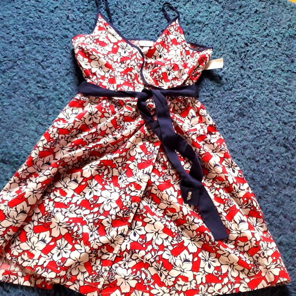 VINEYARD VINES Red White Blue 4th of July Summer Dress - Size S - Picture 2 of 6